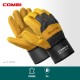 Комбинированные двухслойные спилковые перчатки COMBI, XL (10), с доп. слоем на ладони KRAFTOOL 11310-XL
