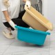 Таз пластмассовый прямоугольный 25 л, бирюзовый, Home Palisad (929935)