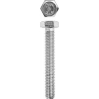Болт M12 x 100 мм, кл. пр. 5.8, цинк, 5 кг, ГОСТ 7798-70 ЗУБР 303080-12-100