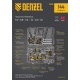 Набор инструментов, 1/2, 1/4, 3/8, CrV, S2, пластиковый кейс, 144 предмета Denzel