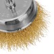 Набор щеток для дрели, 2 шт, 1 плоская, 100 мм, 1 чашка, 75 мм, со шпильками Matrix (74480)