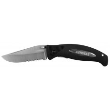 Нож складной 80 мм, серрейторная заточка, пластиковая рукоятка Professional STAYER 47623
