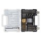 Набор сверл комбинированный, сверла по металлу 1-6.5 мм, бетону 4-8 мм, дереву 4-10 мм, перовые 16,22,25 мм, биты 20 шт, адаптер, головки 2 шт, зенковка, 50 предметов Pro Matrix (725650)