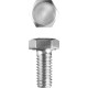 Болт M5 x 10 мм, кл. пр. 5.8, цинк, 5 кг, ГОСТ 7798-70 ЗУБР 303080-05-010