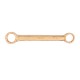 Ключ гаечный накидной двусторонний плоский 41х46 искробезопасный сплав BeCu 153A-4146, HORTZ