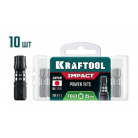 Ударные биты Impact TX 40, 25 мм, 10 шт KRAFTOOL 26195-40-25-S10