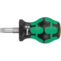 Отвёртка короткая шлицевая 1.2 x 6.5 x 25 мм SL Stubby серия 335 Wera WE-008843