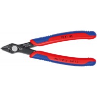 Бокорезы прецизионные Super Knips 125 мм, чернёные, 2-комп ручки Electronic KN-7881125