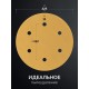 Шлифовальный круг на липучке Giraffe GOLD-6 225 мм Р240 6 отверстий KRAFTOOL 35652-240