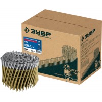 Гвозди барабанные CNW 100 x 3.1 мм, рифленые оцинкованные, 2400 шт ЗУБР 305383-100