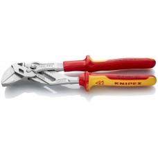 Клещи переставные-гаечный ключ VDE, зев 52 мм, длина 250 мм, хром, 2-комп диэлектрические ручки, SB (KN-8606250SB)