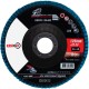 Круг лепестковый торцевой 125х22.23mm Р40 KRUGO Циркониевый Тип 2 (KDBYL12540Z)