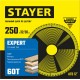 Диск пильный по дереву Expert, 250 x 32/30 мм, 60Т, точный рез STAYER 3682-250-32-60_z01