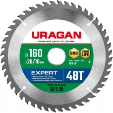Диск пильный по дереву Expert URAGAN 160х20/16 мм 48Т 36802-160-20-48_z01  