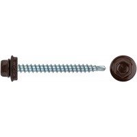 Шурупы кровельные со сверлом 4.8 х 50 коричневый RAL-8017 250 шт. (фасовка) (23544-4)
