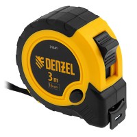 Рулетка 3м х 16мм, двухкомп. корпус, кнопка-пауза Denzel
