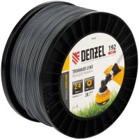 Леска для триммера двухкомпонентная круглая, 2,4мм х 192м, на DIN катушке EXTRA CORD Denzel (96808)