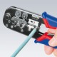 Пресс-клещи для штекеров RJ, 2 гнезда, RJ 11/12 (6-pin), RJ 45 (8-pin), 190 мм, SB (KN-975110SB)