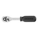 Ключ-трещотка 1/4, 45 зубьев, с быстрым сбросом, CrV, хром Сибртех