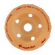 Чашка алмазная зачистная, 125 мм, турбо-сегментная Matrix (72988)