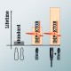 Бита ударная TX 40 x 50 мм алмаз 1/4 C6.3 Impaktor TORX серия 867/4 IMP DC Wera WE-057667