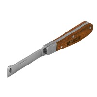Нож садовый складной, копулировочный, 173 мм, деревянная рукоятка, Palisad (79002)