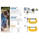 Струбцина F усиленная Professional Hercules-F STAYER HF-25/5 50x250 мм 32095-050-250  