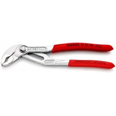 Клещи переставные 180 мм, зев 42 мм, хром, обливные ручки COBRA KN-8703180
