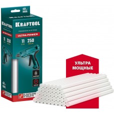 Клеевые стержни Ultra Power, 11 х 250 мм, 40 шт, ультрамощные, прозрачные KRAFTOOL 06848-40