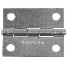 Петля карточная 50 x 38 х 1.25 мм, цвет белый цинк STAYER 37611-50-1