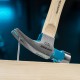 Молоток-гвоздодер, 280 г, угол 75, магнит, обрезиненная рукоятка American hickory GROSS