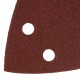 Треугольник абразивный на ворc. подложке под липучку, перф., P 120, 150х150х100 мм, 5 шт. Denzel (738627)