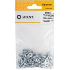 Комплект: Винт DIN7985 4х20, с гайкой М4 DIN934, шайбой М 4 DIN125, шайбой М 4 DIN127 (фасовка 24шт.) (24822-3)