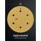 Шлифовальный круг на липучке Giraffe GOLD-6 225 мм Р120 6 отверстий KRAFTOOL 35652-120
