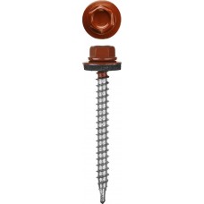 Саморезы СКД кровельные 35 х 4.8 мм, RAL 3003 рубиново-красный, 1 800 шт, для деревянной обрешетки STAYER 30300-48-035-3003