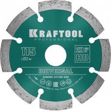 Алмазный диск LASER-UNIVERSAL, 115 мм (22.2 мм, 10?2.2 мм) KRAFTOOL 36680-115