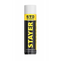 Пена монтажная адаптерная всесезонная STD 500 мл выход до 10 л Professional STAYER 41130