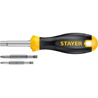 Отвертка комбинированная HERCULES 6-in-1 STAYER 2517