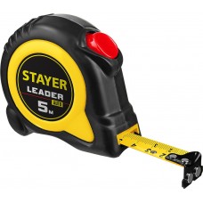Рулетка с автостопом 5 м х 19 мм Leader Professional STAYER 3402-05-19