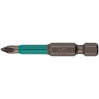 Биты WP, сталь S2, с насечкой, Профи, 50 мм PZ1, 10 шт. (57596)