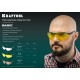 Защитные очки BASIC, открытого типа, прозрачные, стекло-моноблок с покрытием устойчивым к истиранию и запотеванию KRAFTOOL 110317