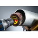 Круг шлифовальный лепестковый d 80 x 40 мм, P100, на шпильке d 6 мм STAYER 36609-100