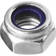 ЗУБР DIN 985, кл. пр. 6, M16, цинк, 5 кг, самостопорящаяся гайка с нейлоновым кольцом (303580-16)