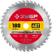 Диск пильный по дереву Оптимальный рез, 180 х 20/16 мм, 40Т ЗУБР 36912-180-20-40_z01