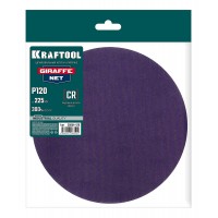 Шлифовальный круг сетчатый на липучке Giraffe NET 225 мм Р120 без отверстий KRAFTOOL 35654-120