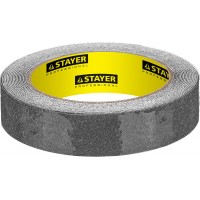 Лента клейкая противоскользящая 25 мм, 5 м, черная STAYER Professional 12270-25-05
