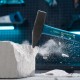 Молоток слесарный, 600 г, квадратный боек, фибергласовая обрезиненная рукоятка Gross
