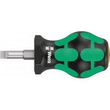 Отвёртка короткая шлицевая 1 x 5.5 x 25 мм SL Stubby серия 335 Wera WE-008842