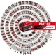 Пила сабельная акк. Einhell PXC TE-AP 18/26 Li, 18В,ход 26мм,0-2600/мин,180мм,Quck,без АКК и ЗУ (4326290)