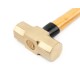 Кувалда 1,5 кг AlCu рукоятка дерево гикори искробезопасная 191G-1008, HORTZ